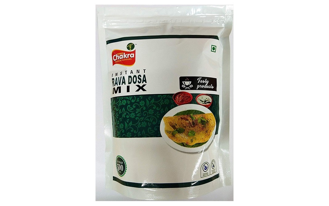 Shree Chakra Instant Rava Dosa Mix   Pack  500 grams